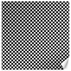 Black And White Checkerboard Background Board Checker Canvas 20  X 20 