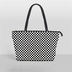 Black And White Checkerboard Background Board Checker Classic Shoulder Handbag