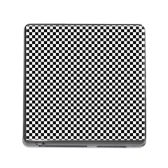 Black And White Checkerboard Background Board Checker Memory Card Reader (square 5 Slot) by Amaryn4rt