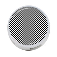 Black And White Checkerboard Background Board Checker 4-port Usb Hub (two Sides) by Amaryn4rt