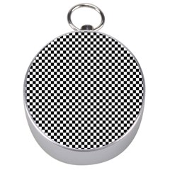 Black And White Checkerboard Background Board Checker Silver Compasses