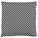 Black And White Checkerboard Background Board Checker Large Flano Cushion Case (One Side) Front