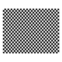 Black And White Checkerboard Background Board Checker Double Sided Flano Blanket (large)  by Amaryn4rt