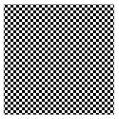 Black And White Checkerboard Background Board Checker Large Satin Scarf (square) by Amaryn4rt