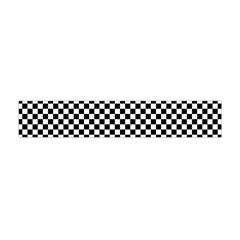 Black And White Checkerboard Background Board Checker Flano Scarf (mini) by Amaryn4rt