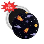 Cosmos Rockets Spaceships Ufos 2.25  Magnets (10 pack)  Front