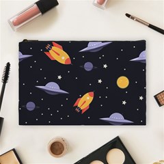 Cosmos Rockets Spaceships Ufos Cosmetic Bag (large)