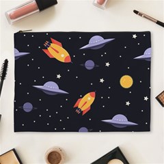 Cosmos Rockets Spaceships Ufos Cosmetic Bag (xl)