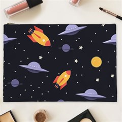 Cosmos Rockets Spaceships Ufos Cosmetic Bag (xxl)