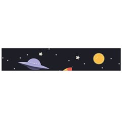 Cosmos Rockets Spaceships Ufos Large Flano Scarf 