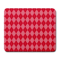 Red Diamonds Large Mousepads by ArtsyWishy