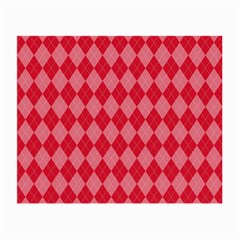 Red Diamonds Small Glasses Cloth by ArtsyWishy