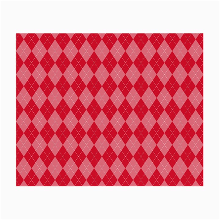 Red Diamonds Small Glasses Cloth (2 Sides)