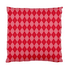 Red Diamonds Standard Cushion Case (one Side) by ArtsyWishy