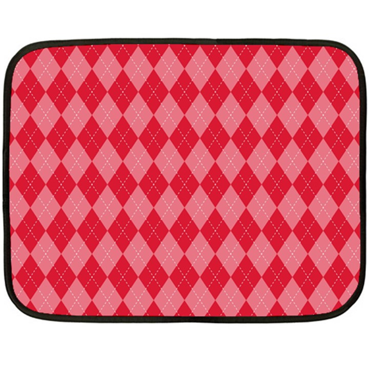 Red Diamonds Fleece Blanket (Mini)