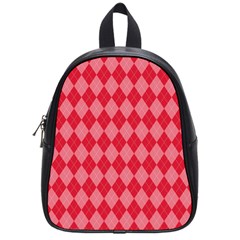 Red Diamonds School Bag (small) by ArtsyWishy