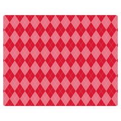 Red Diamonds Double Sided Flano Blanket (medium)  by ArtsyWishy