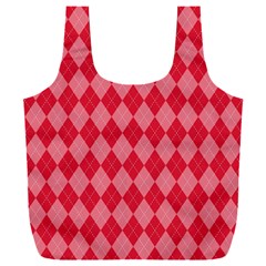 Red Diamonds Full Print Recycle Bag (xxxl) by ArtsyWishy