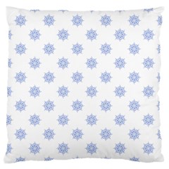 Snowflakes Large Cushion Case (two Sided) 