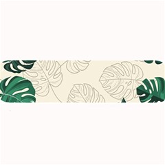 Green Monstera Leaf Illustrations Large Bar Mats