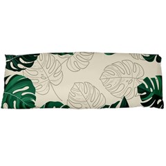 Green Monstera Leaf Illustrations Body Pillow Case (dakimakura)