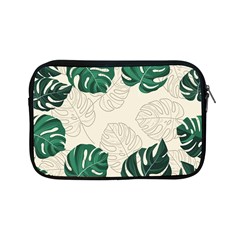 Green Monstera Leaf Illustrations Apple Ipad Mini Zipper Cases