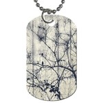 Black And White Botanical Motif Artwork 2 Dog Tag (Two Sides) Front