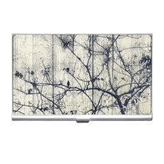 Black And White Botanical Motif Artwork 2 Business Card Holder by dflcprintsclothing