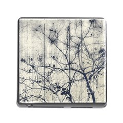 Black And White Botanical Motif Artwork 2 Memory Card Reader (square 5 Slot)