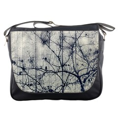 Black And White Botanical Motif Artwork 2 Messenger Bag