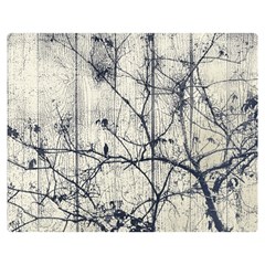 Black And White Botanical Motif Artwork 2 Double Sided Flano Blanket (medium)  by dflcprintsclothing