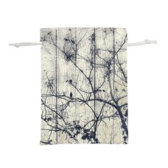 Black And White Botanical Motif Artwork 2 Lightweight Drawstring Pouch (s) by dflcprintsclothing