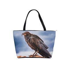 Black Crow Standing At Rock Classic Shoulder Handbag by dflcprintsclothing