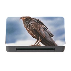 Black Crow Standing At Rock Memory Card Reader With Cf by dflcprintsclothing