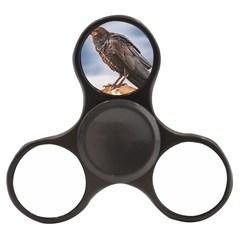 Black Crow Standing At Rock Finger Spinner by dflcprintsclothing