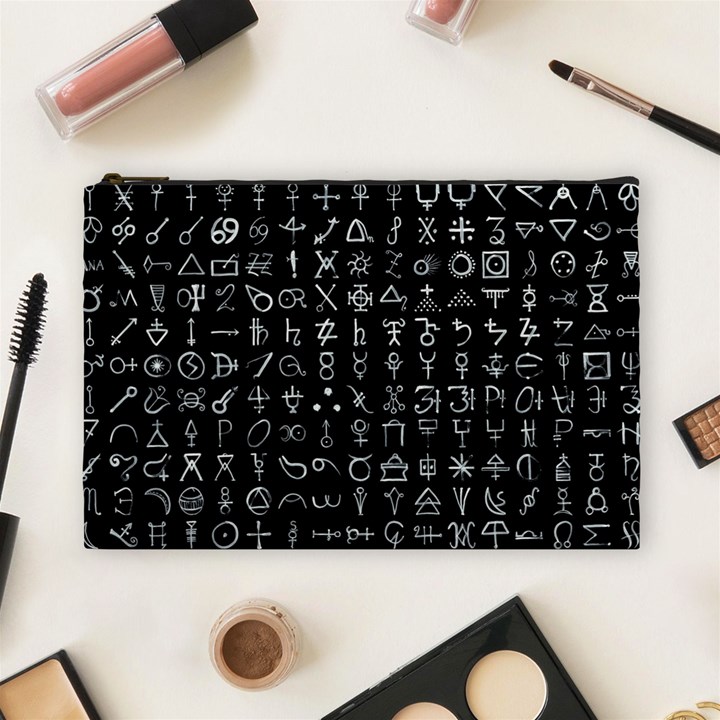 Alchemical Symbols - Collected Inverted Cosmetic Bag (Large)