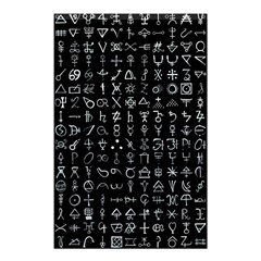 Alchemical Symbols - Collected Inverted Shower Curtain 48  x 72  (Small) 