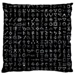 Alchemical Symbols - Collected Inverted Large Cushion Case (One Side) Front