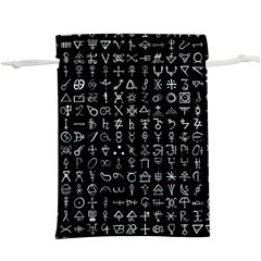 Alchemical Symbols - Collected Inverted  Lightweight Drawstring Pouch (XL)