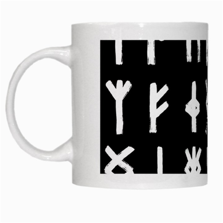 The Anglo Saxon Futhorc Collected Inverted White Mugs