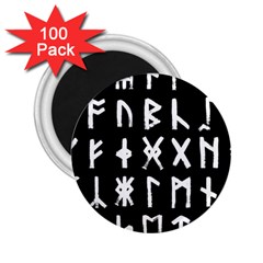 The Anglo Saxon Futhorc Collected Inverted 2 25  Magnets (100 Pack)  by WetdryvacsLair