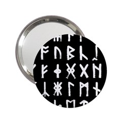 The Anglo Saxon Futhorc Collected Inverted 2 25  Handbag Mirrors by WetdryvacsLair