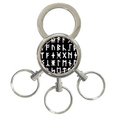 The Anglo Saxon Futhorc Collected Inverted 3-Ring Key Chain