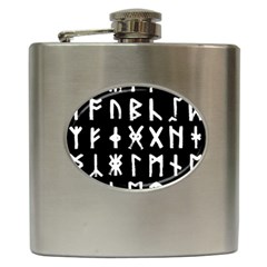 The Anglo Saxon Futhorc Collected Inverted Hip Flask (6 Oz) by WetdryvacsLair