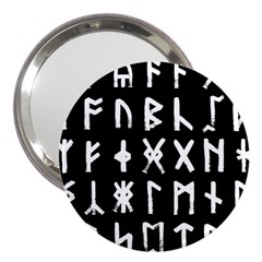 The Anglo Saxon Futhorc Collected Inverted 3  Handbag Mirrors by WetdryvacsLair