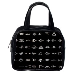 Electrical Symbols Callgraphy Short Run Inverted Classic Handbag (one Side) by WetdryvacsLair