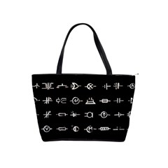 Electrical Symbols Callgraphy Short Run Inverted Classic Shoulder Handbag by WetdryvacsLair