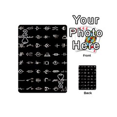 Electrical Symbols Callgraphy Short Run Inverted Playing Cards 54 Designs (Mini)