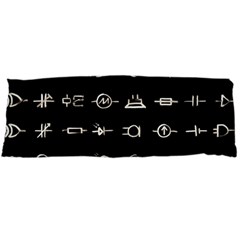 Electrical Symbols Callgraphy Short Run Inverted Body Pillow Case (dakimakura) by WetdryvacsLair