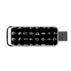 Electrical Symbols Callgraphy Short Run Inverted Portable Usb Flash (one Side)